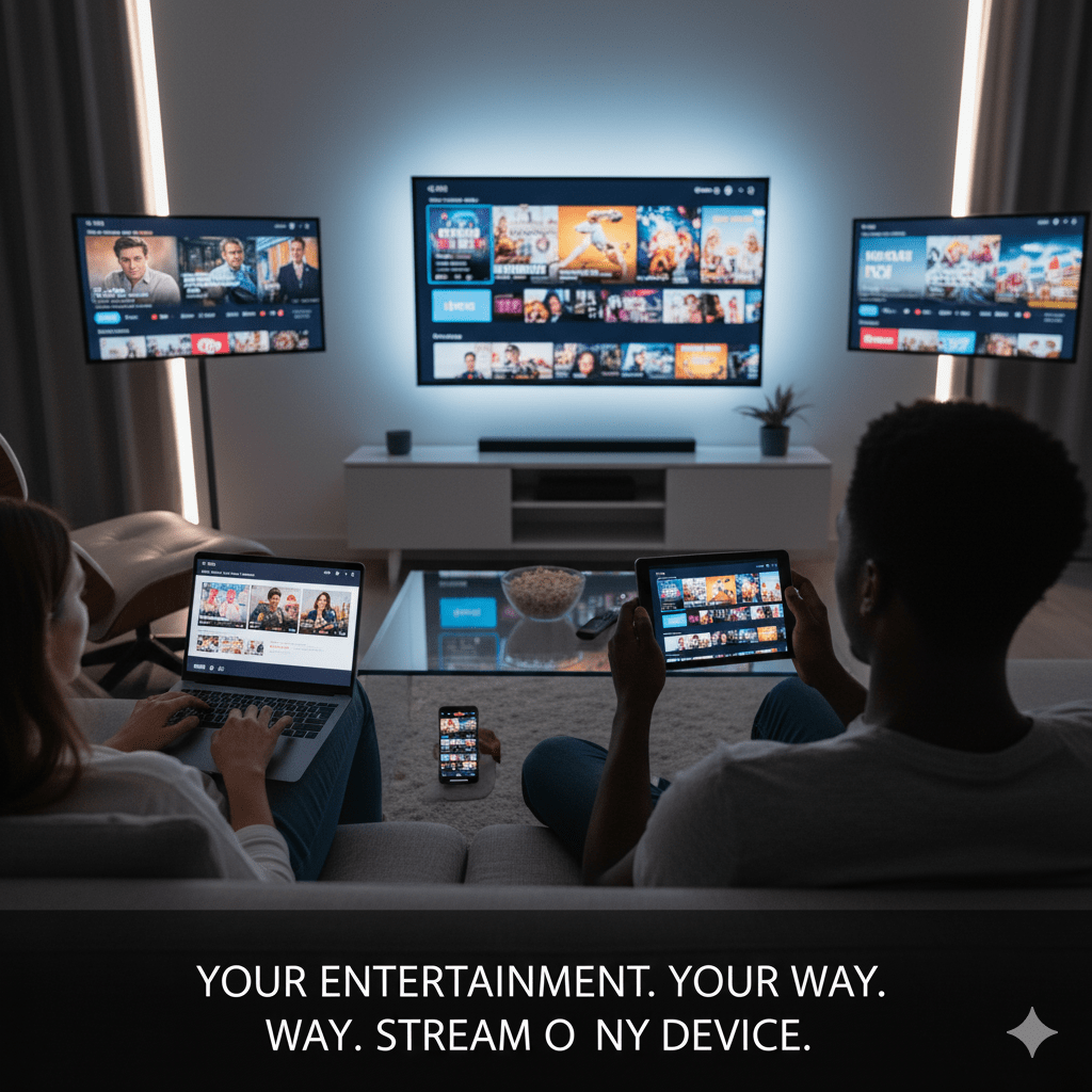 IPTV streaming on various devices